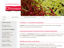 Tablet Screenshot of frischkeim.de